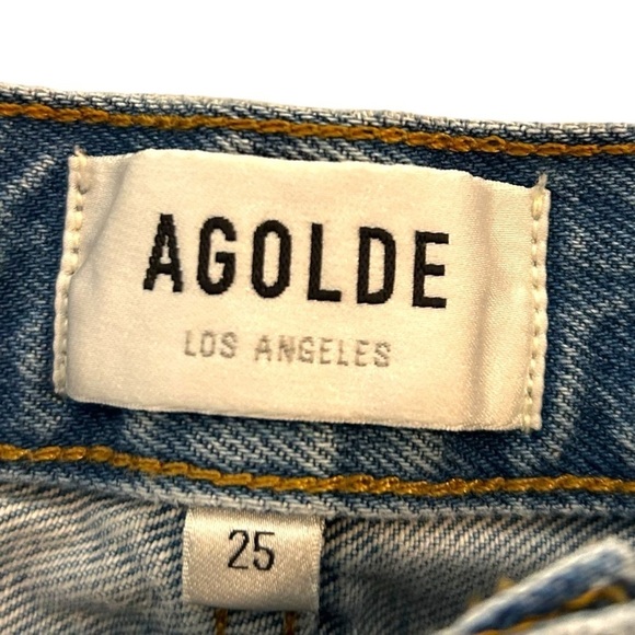AGOLDE Women's 90's Jeans- High Waisted Straight Leg Jeans- Size 25 - Picture 11 of 15